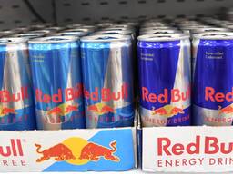 Redbull Energy drinks, original cans with all Languages for text