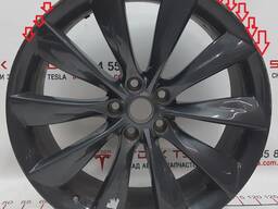 6005868-00-E x Radscheibe GRAU TURBINE 21x8,5 J beschädigt Tesla Modell S, Modell S REST 1