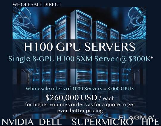 AI powered Single 8-GPU H100 SXM Server
