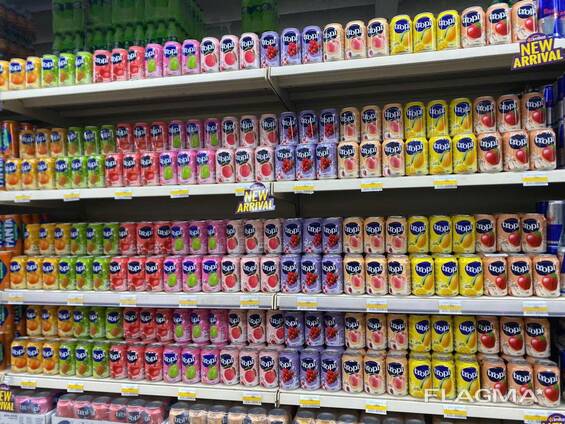 Beverages from tropical fruit juice in cans 330 ml. Looking for importer