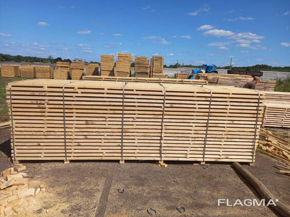 Edged pine board 34(32) mm width 110-200 mm length 4 meters, Board pallet, bar