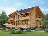 Ecological clean house from Arkhangelsk pine 250-500 sq. m