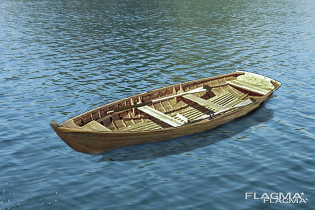Fan-der-Flit wooden rowboat