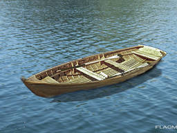 Fan-der-Flit wooden rowboat