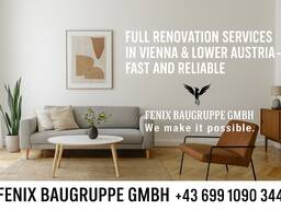Full Renovation Services in Vienna &amp; Lower Austria – Fast and Reliable