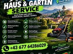 HAUS & GARTEN SERVICE – Rasenmähen, Reinigung & Gartenpflege in Graz
