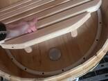 Mini sauna Linden, phito barrel sauna with steam generator - фото 11