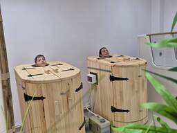 Mini sauna Cedar, phito barrel sauna with steam generator