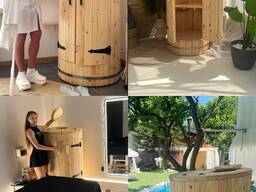 Phyto-Sauna, Zedernholzfass-Sauna, Mini-Sauna