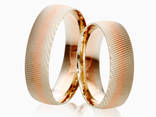 Обручальные кольца с комбинированными цветами золота. - фото 4