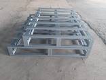 Паллеты оцинкованные металлические четырехсторонние - фото 1