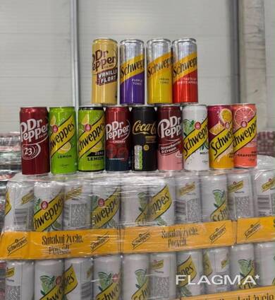 Schweppes and Dr Pepper 330ml