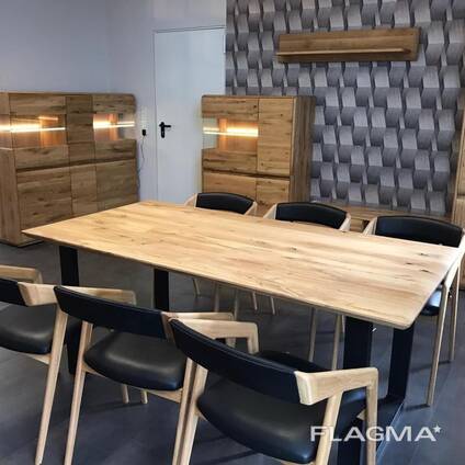 Solid oak furniture from the manufacturer.